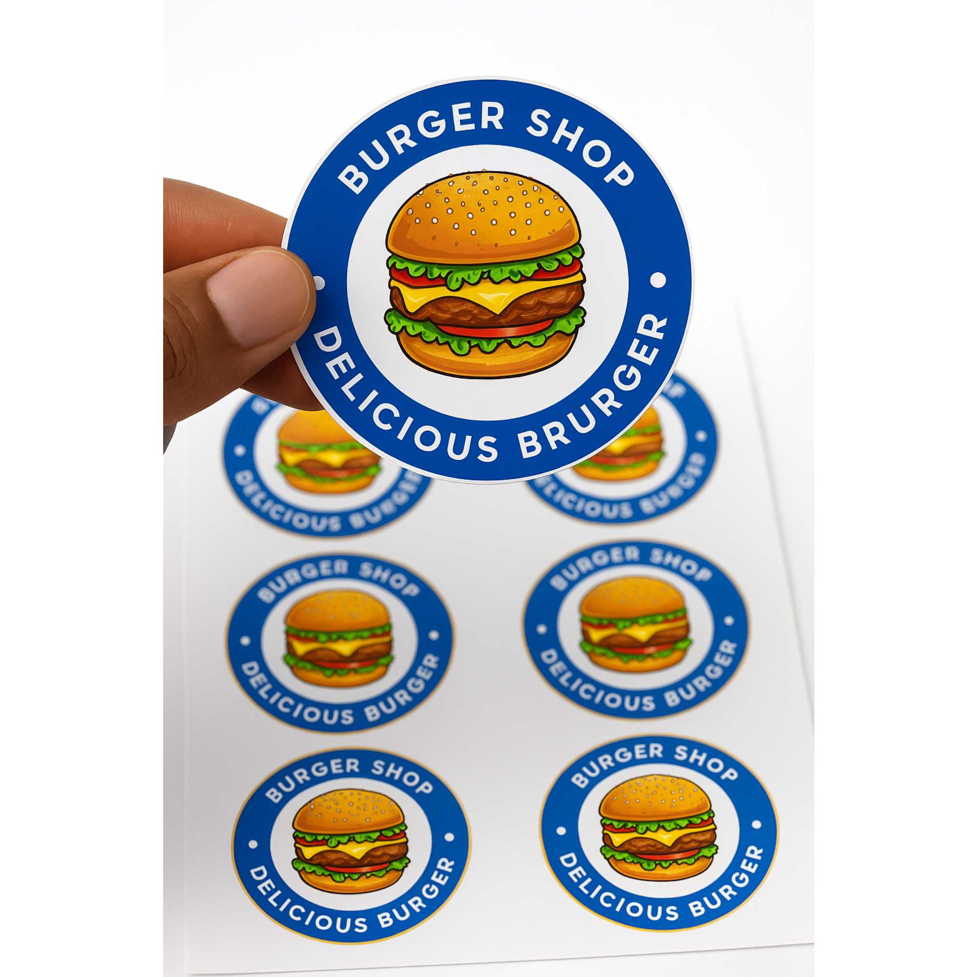 Sign and Print Creation - 30MM Round Sticker l Matte Paper